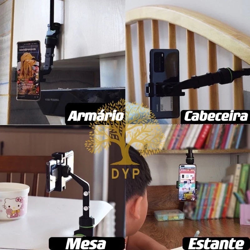 Nova Multifuncional 360 Graus Rotatable Auto Espelho Retrovisor Assento Pendurado Clipe Suporte Do Telefone Celular Para O Carro PRONTA ENTREGA