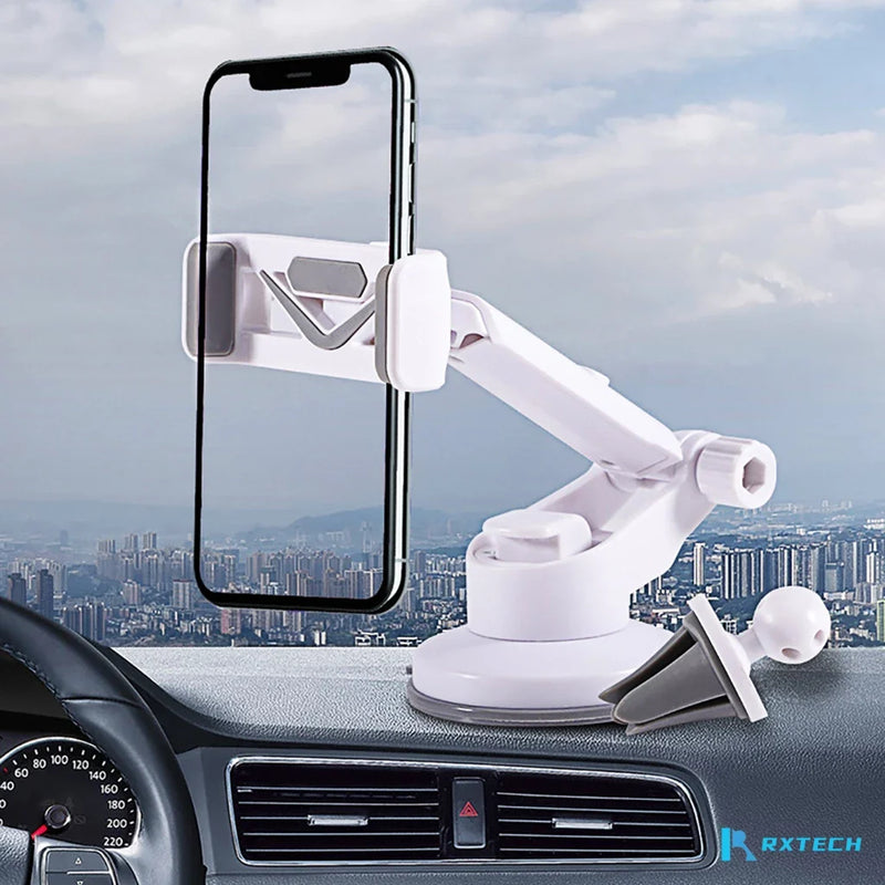 Suporte Para Celular Gps Carro Painel Retrovisor Veicular Universal Rotação 360 Graus Ajustável De Telefone