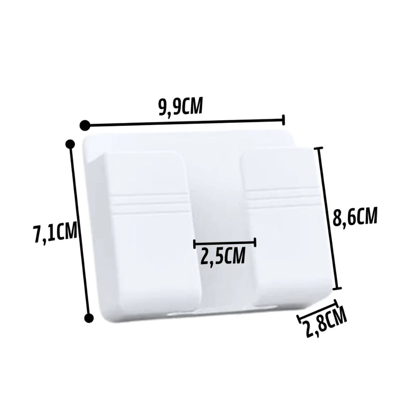 Kit 10 Suporte Celular Parede Para Carregar Multiuso Controle Branco
