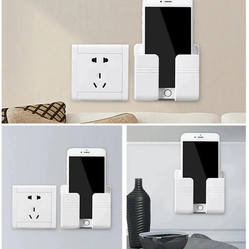 Kit 10 Suporte Celular Parede Para Carregar Multiuso Controle Branco