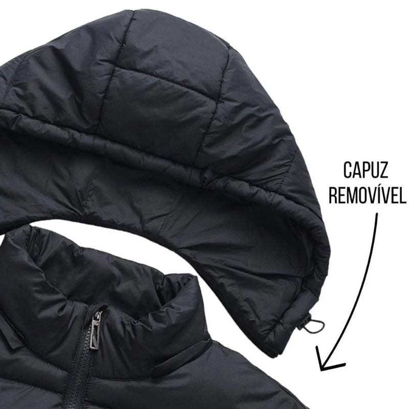 Jaqueta Puffer Bobojaco Corta Vento Nylon Frio Reforçada