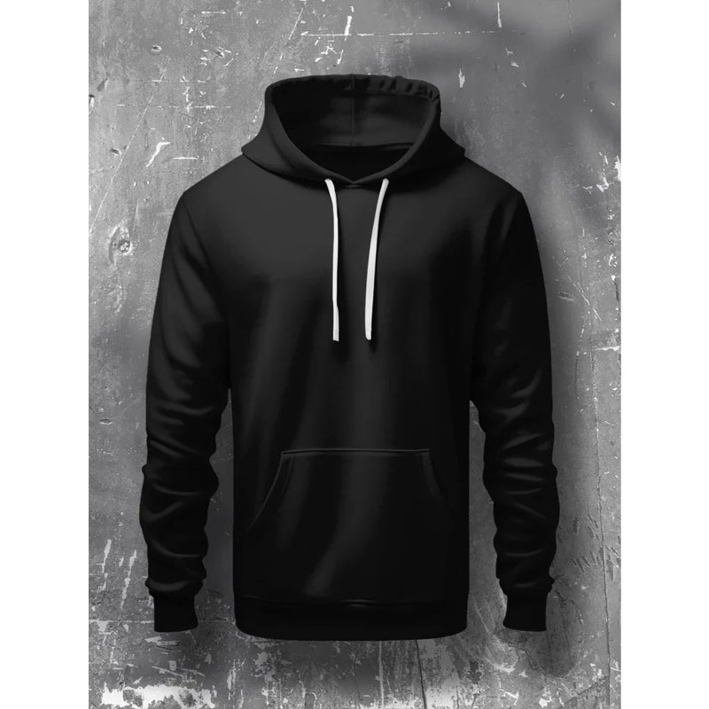 Moletom Canguru Com Capuz Algodão Liso Unissex  Adulto Infantil Sem Estampa Masculino Feminino Diversas Cores