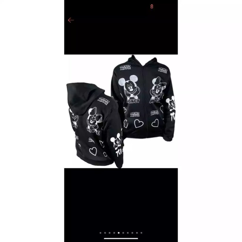 Casaco feminino adulto MINNIE MICKEY  Moletom poliester flanelado   estampa exclusiva