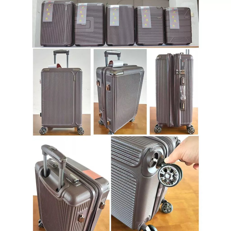 Mala de Bordo Premium 10KG com Rodinhas 360°, Cadeado e Zíper Duplo