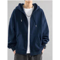 Moletom Blusa Aberto Com Ziper e Capuz  de Frio INVERNO LISO CASACO